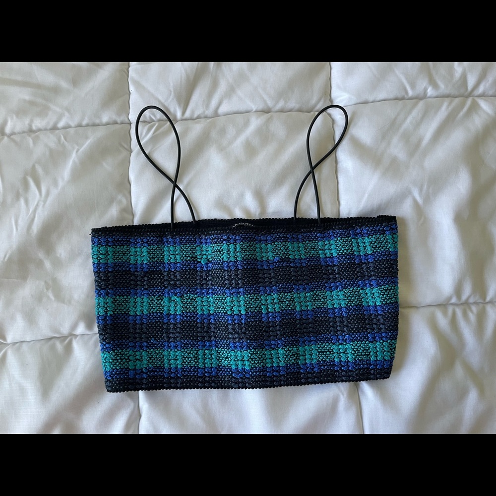 Blue Crochet Tank Top